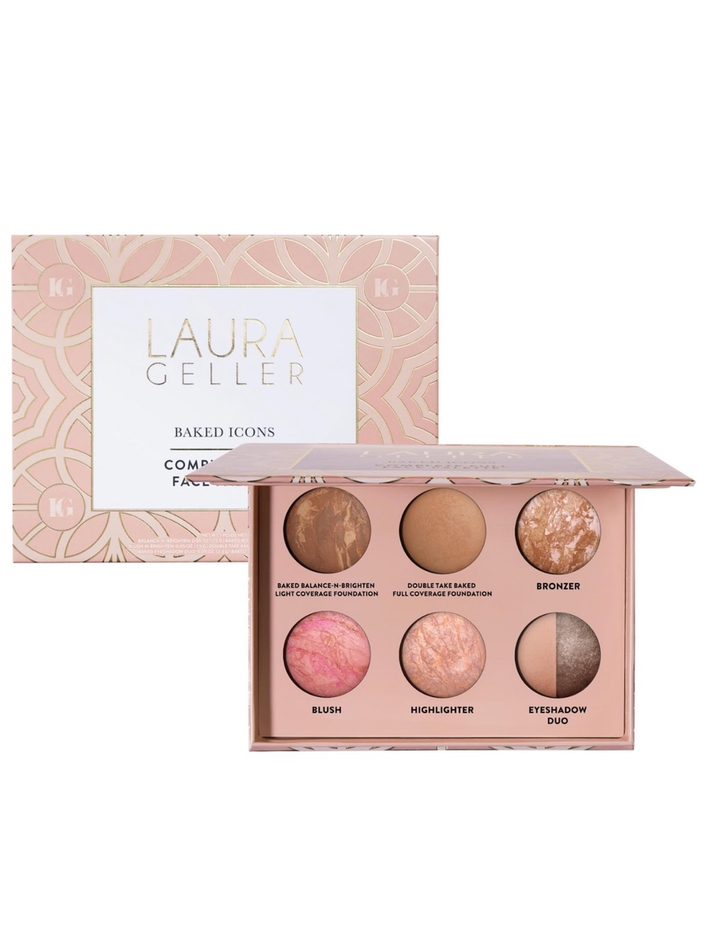 Laura Geller Pink & Neutral Baked Icons Face Palette